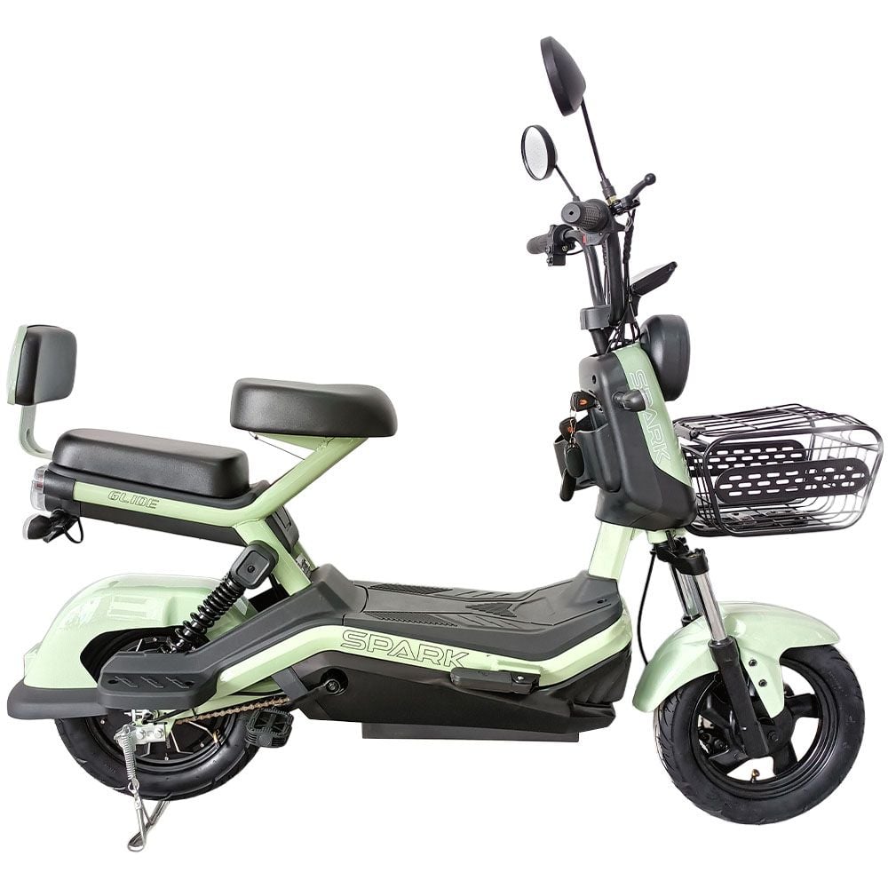 Велосипед з електромотором SPARK GLIDE 14`` 60V/500W/20Ah сіро-зелений